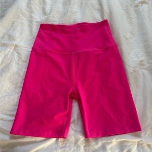 Beyond Yoga Bright Pink Bike Shorts